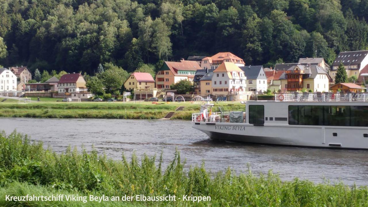 Ferienappartements Elbaussicht - Krippen Bad Schandau Exterior photo